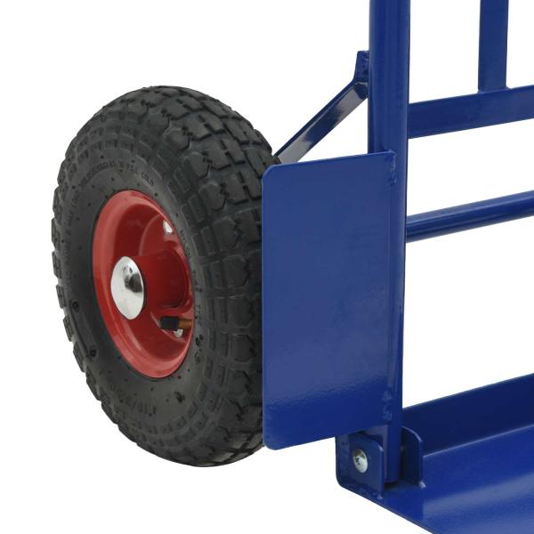 Handwagen Blau und Rot 57 x 46 x 113 cm Stahl