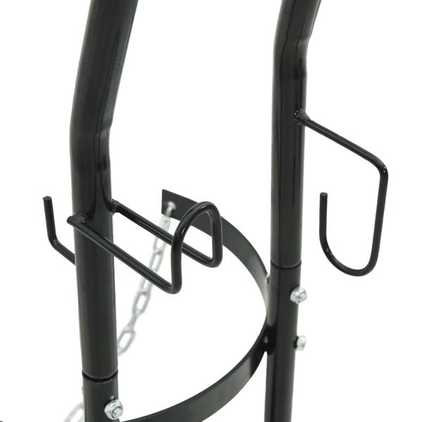 Handwagen Schwarz und Rot 49 x 49 x 101 cm Stahl