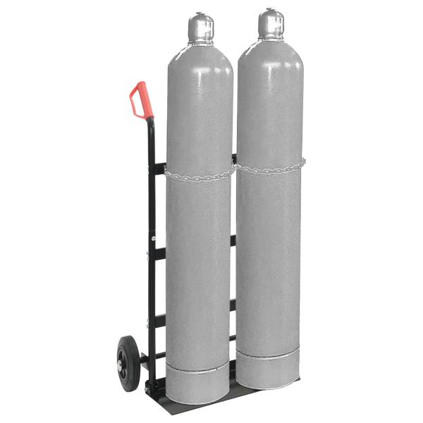 Handwagen Schwarz und Rot 63 x 43,5 x 110 cm Stahl