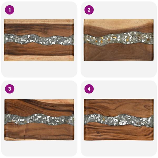 Badezimmer Hocker Natur 50 x 30 x 45 cm Natürliche Holz