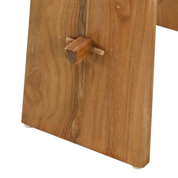 Badezimmer Hocker Braun 50 x 29,5 x 50,5 cm Massivholz Teak