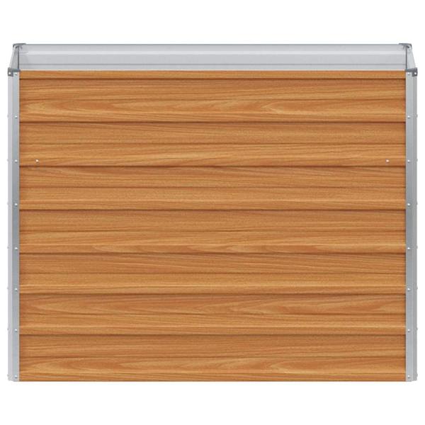 Hochbeet Hellbraun 100 x 40 x 77 cm Verzinkter Stahl