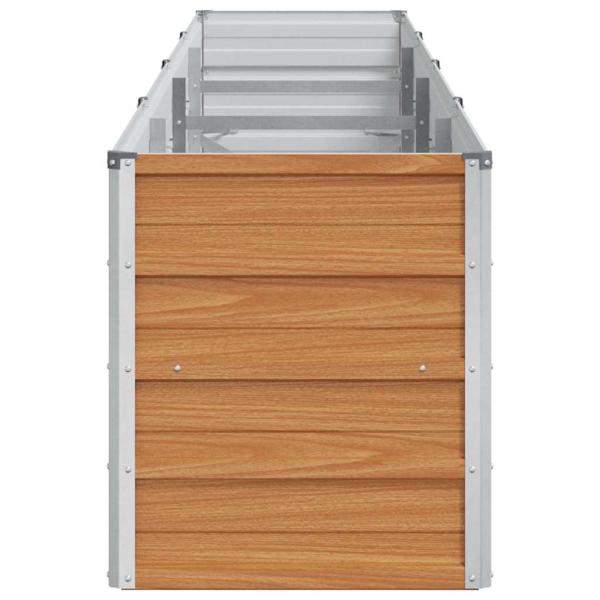 Hochbeet Hellbraun 320 x 40 x 45 cm Verzinkter Stahl
