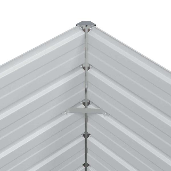 Hochbeet Hellbraun 160 x 80 x 77 cm Verzinkter Stahl