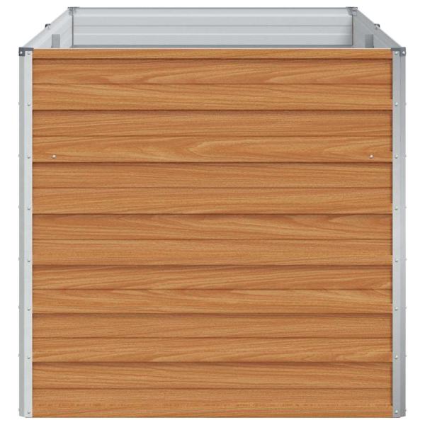 Hochbeet Hellbraun 160 x 80 x 77 cm Verzinkter Stahl
