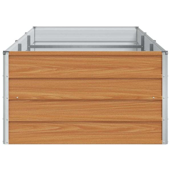 Hochbeet Hellbraun 240 x 80 x 45 cm Verzinkter Stahl