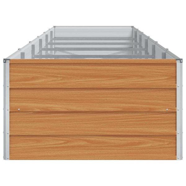 Hochbeet Hellbraun 480 x 80 x 45 cm Verzinkter Stahl