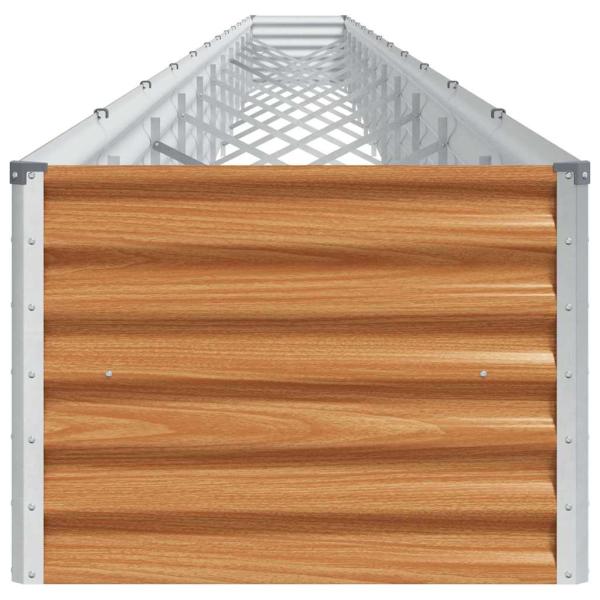 Hochbeet Hellbraun 1164 x 50 x 36 cm Verzinkter Stahl