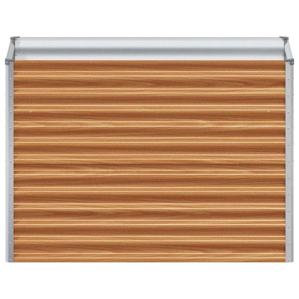 Hochbeet Hellbraun 98 x 50 x 68 cm Verzinkter Stahl