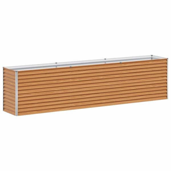 Hochbeet Hellbraun 290 x 50 x 68 cm Verzinkter Stahl