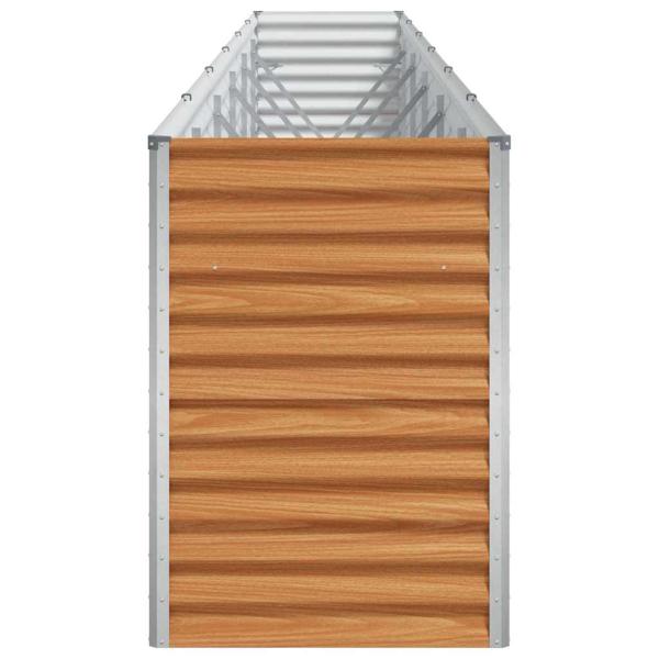 Hochbeet Hellbraun 582 x 50 x 68 cm Verzinkter Stahl