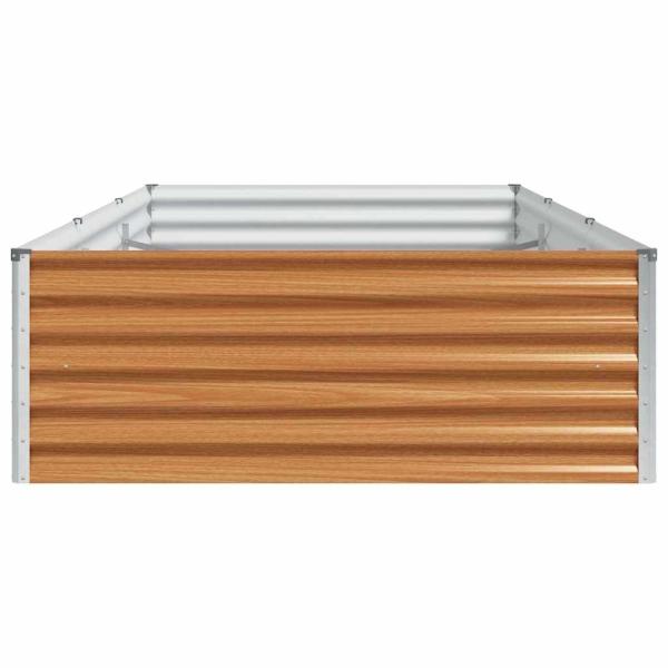 Hochbeet Hellbraun 290 x 100 x 36 cm Verzinkter Stahl