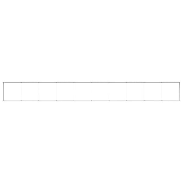 Hochbeet Hellbraun 970 x 100 x 36 cm Verzinkter Stahl