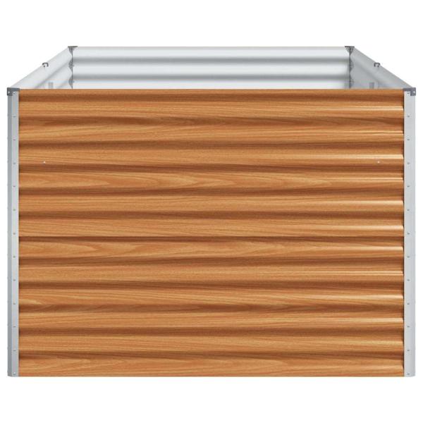 Hochbeet Hellbraun 195 x 100 x 68 cm Verzinkter Stahl