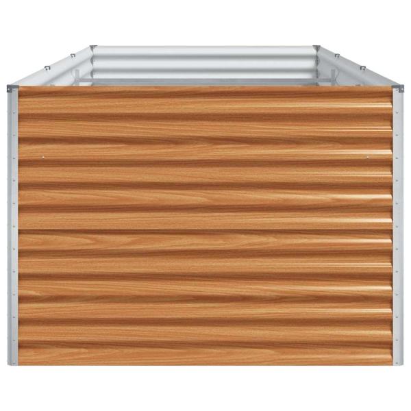 Hochbeet Hellbraun 290 x 100 x 68 cm Verzinkter Stahl