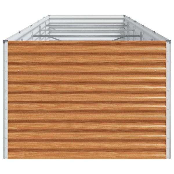 Hochbeet Hellbraun 485 x 100 x 68 cm Verzinkter Stahl