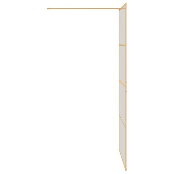 Walk-in Duschwand Gold 100 x 195 cm Gehärtetes Glas