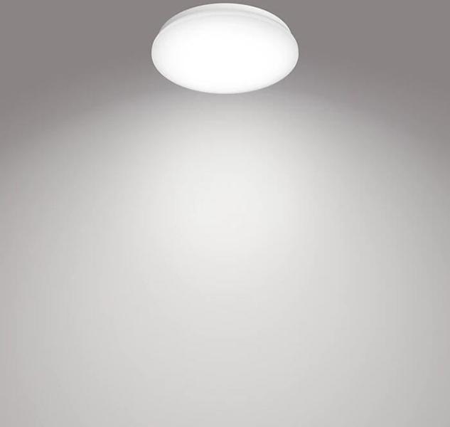 Philips Moiré Deckenleuchte, 6W, 220-240V, 640lm, 4000K, d=220mm, weiß (915005777761)