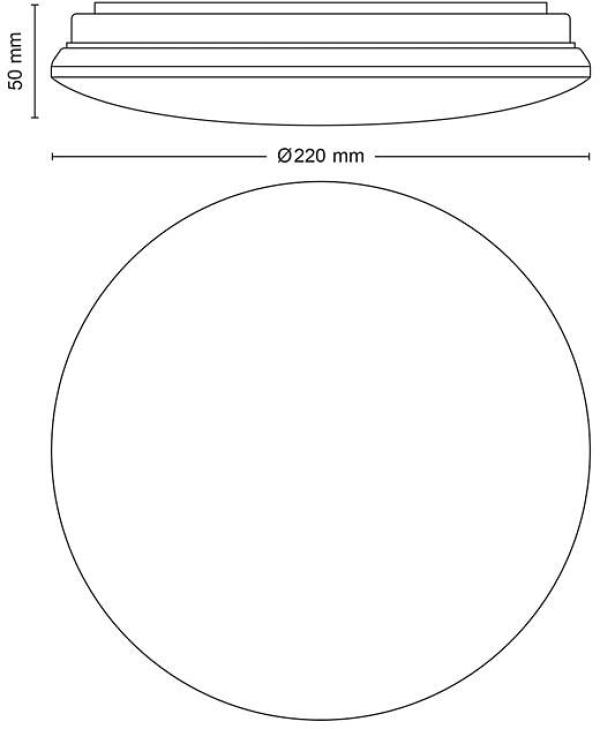 Philips Moiré Deckenleuchte, 6W, 220-240V, 640lm, 4000K, d=220mm, weiß (915005777761)