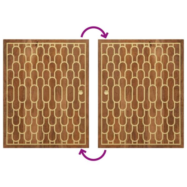 5-tlg. Badmöbel-Set Massivholz Mango