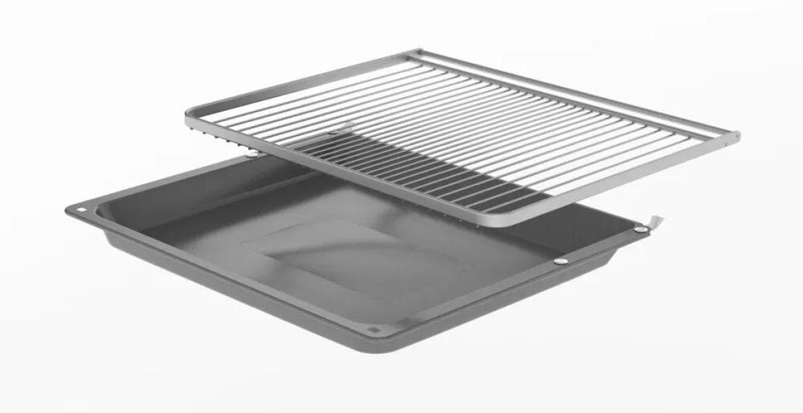 Bosch HND615LS67 EEK: A+ Einbau-Herd-Set mit Induktionskochfeld (HEB517BB4 + NIF645CB5E), 60 cm breit, 71 L, 3D-Heißluft, Hydrolytisch, Backwagen, Kindersicherung, Rahmen aufliegend, schwarz