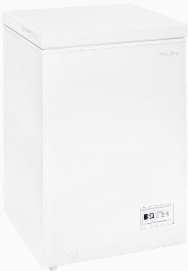 ARDEBO.de Exquisit GT101-E-040E Stand Gefriertruhe, 54,5 cm breit, 98 L, weiß