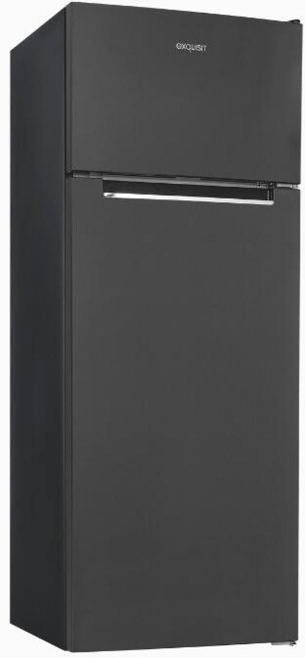 Exquisit KGC270-45-040D Kühl-Gefrierkombination, 54,5 cm breit, Kontrollaufkleber, Thermostat, inoxlook-az