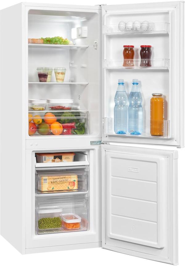 Exquisit KGC232-60-E-040C Stand Kühl-Gefrierkombination, 49,5 cm breit, 173 L, weiß