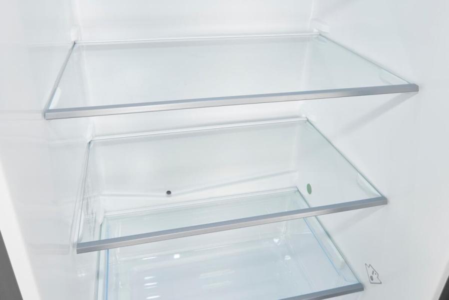 Exquisit KGC265-70-H-010D Stand Kühl-Gefrierkombination, 55 cm breit, 259 L, LED Beleuchtung, inoxlook