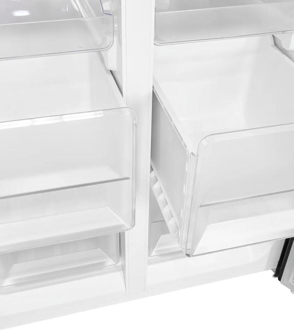 Exquisit MD425-150-040C Stand Kühl-Gefrierkombination, 79,5 cm breit, 421 L, NoFrost, ECO Funktion, inoxlook-az