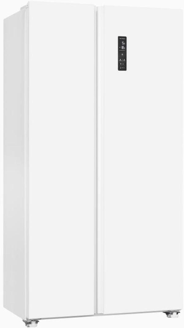 Exquisit SBS46-040D Stand Side-by-Side Kombination, 91 cm breit, 442 L, NoFrost, weiß