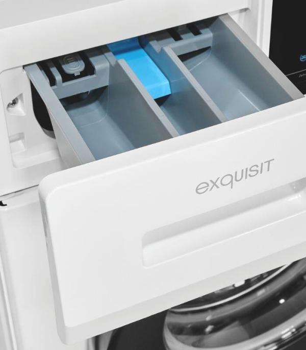 Exquisit WA9214-340A 9 kg Frontlader Waschmaschine, 60 breit, 1400 U/Min, AquaStop, Kindersicherung, 16 Programme, weiß