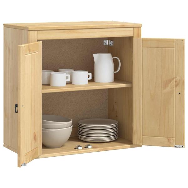 Schrank mit Regal Honig 60 x 32 x 40 cm Massives Kiefernholz