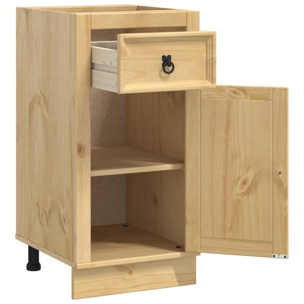 Schrank mit Regal Honig 40 x 46 x 81.5 cm Massives Kiefernholz