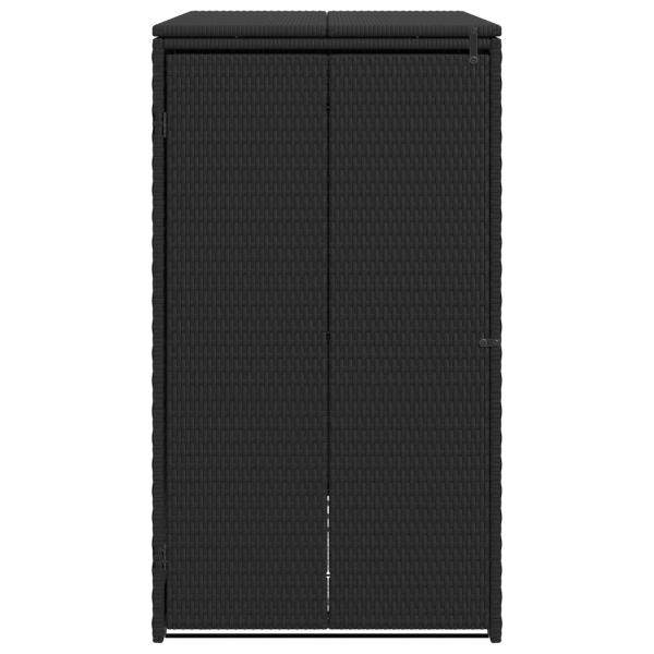 Mülltonnenbox Schwarz 65 x 80 x 115 cm Polyethylen