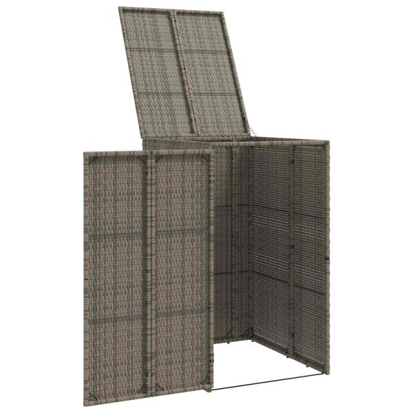 Mülltonnenbox Grau 65 x 80 x 115 cm Polyethylen