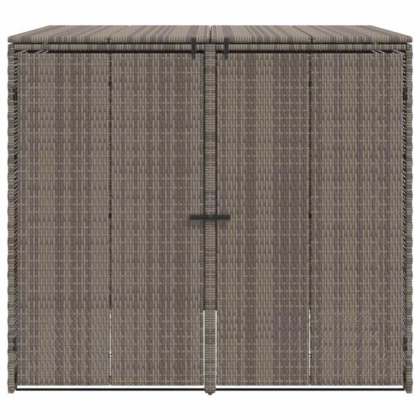 Mülltonnenbox 2 pcs Grau 65 x 80 x 115 cm Polyethylen