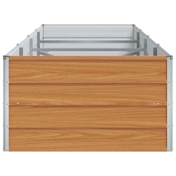 Hochbeet Hellbraun 320 x 80 x 45 cm Verzinkter Stahl