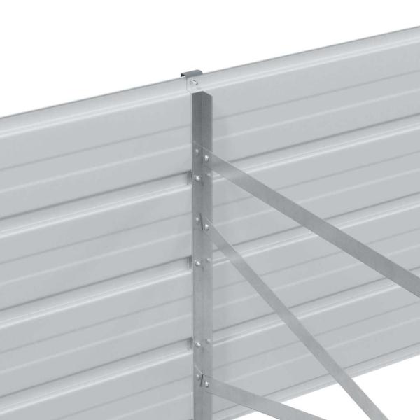 Hochbeet Hellbraun 320 x 80 x 45 cm Verzinkter Stahl