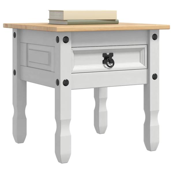 Beistelltisch Weiß 50 x 50 x 50 cm Massives Kiefernholz