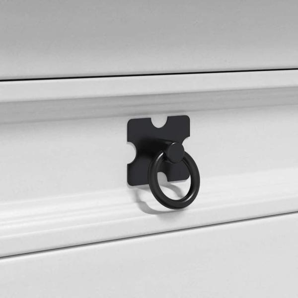 Beistelltisch Weiß 50 x 50 x 50 cm Massives Kiefernholz