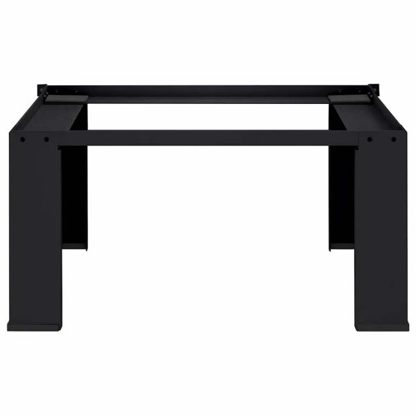 Waschmaschinen-Podest Schwarz 64 x 55 x 32,5 cm Stahl