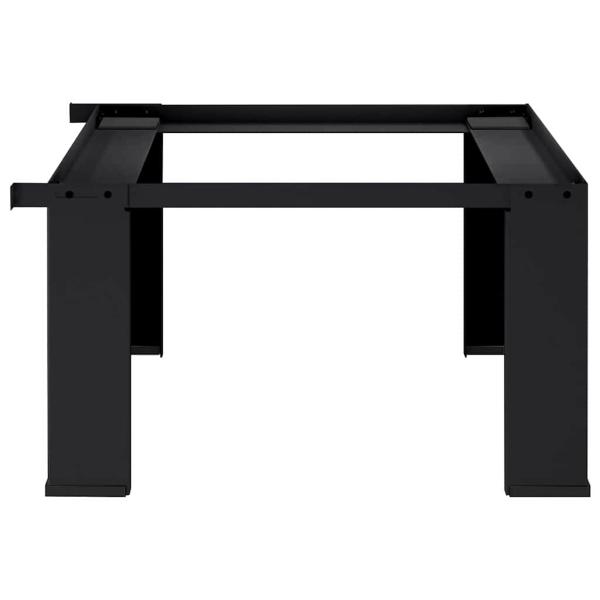 Waschmaschinen-Podest Schwarz 64 x 55 x 32,5 cm Stahl