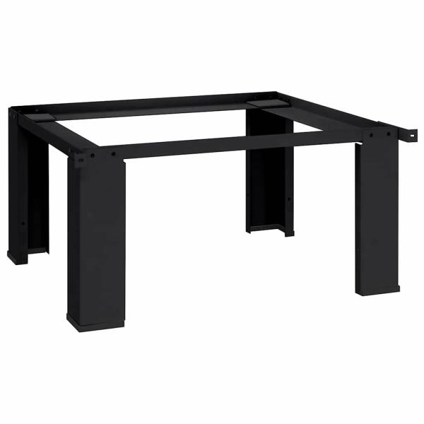 Waschmaschinen-Podest Schwarz 64 x 55 x 32,5 cm Stahl