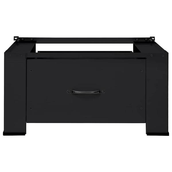 Waschmaschinen-Podest Schwarz 64 x 55 x 32,5 cm Stahl