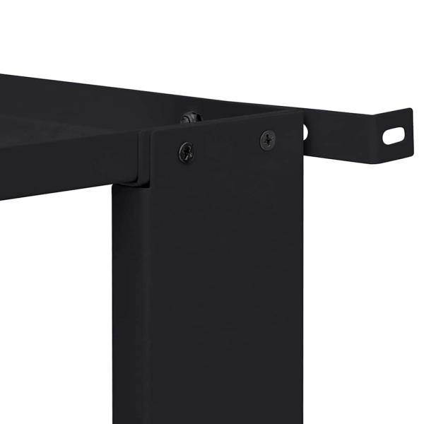 Waschmaschinen-Podest 2 pcs Schwarz 64 x 55 x 32,5 cm Stahl