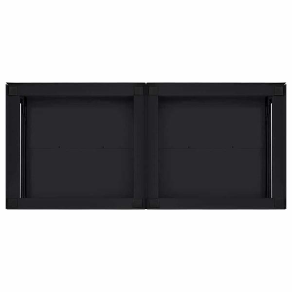 Waschmaschinen-Podest 2 pcs Schwarz 64 x 55 x 32,5 cm Stahl