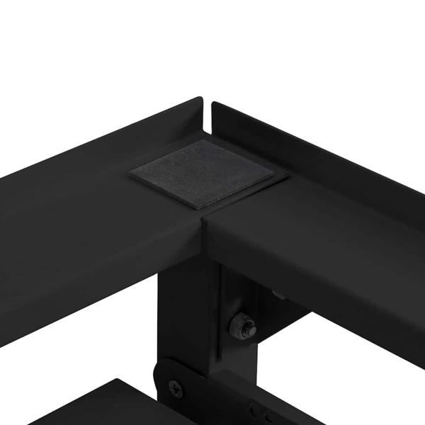 Waschmaschinen-Podest 2 pcs Schwarz 64 x 55 x 32,5 cm Stahl