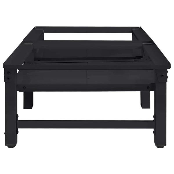 Waschmaschinen-Podest 2 pcs Schwarz 64 x 55 x 32,5 cm Stahl