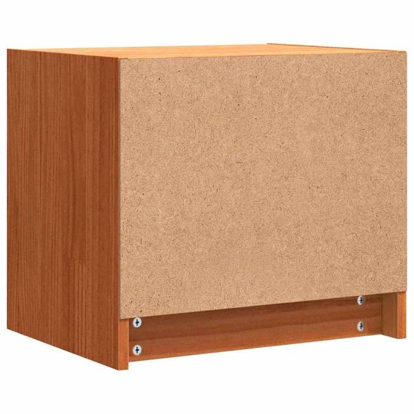 Nachttische 2 pcs Wachsbraun 40 x 30.5 x 35.5 cm Kiefernholz